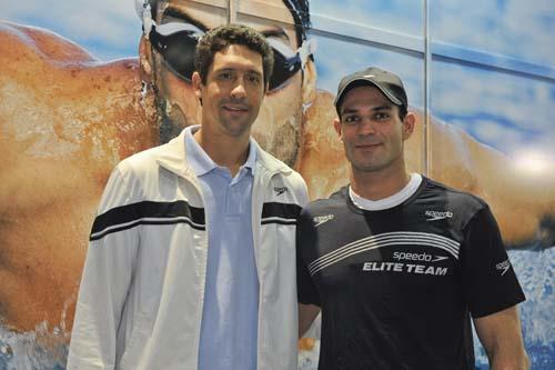 Entre as celebridades esportivas, dois destaques foram a presença de Gustavo Borges, recordista mundial dos 100 metros livres, em 93 e 94, e Nicholas Santos, um dos melhores nadadores brasileiros da atualidade / Foto:  Ivan Padovani